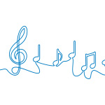 Music notes Illustration of music notes