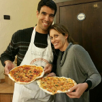 Pizza night People enjoying pizza night