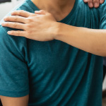 Person with shoulder pain